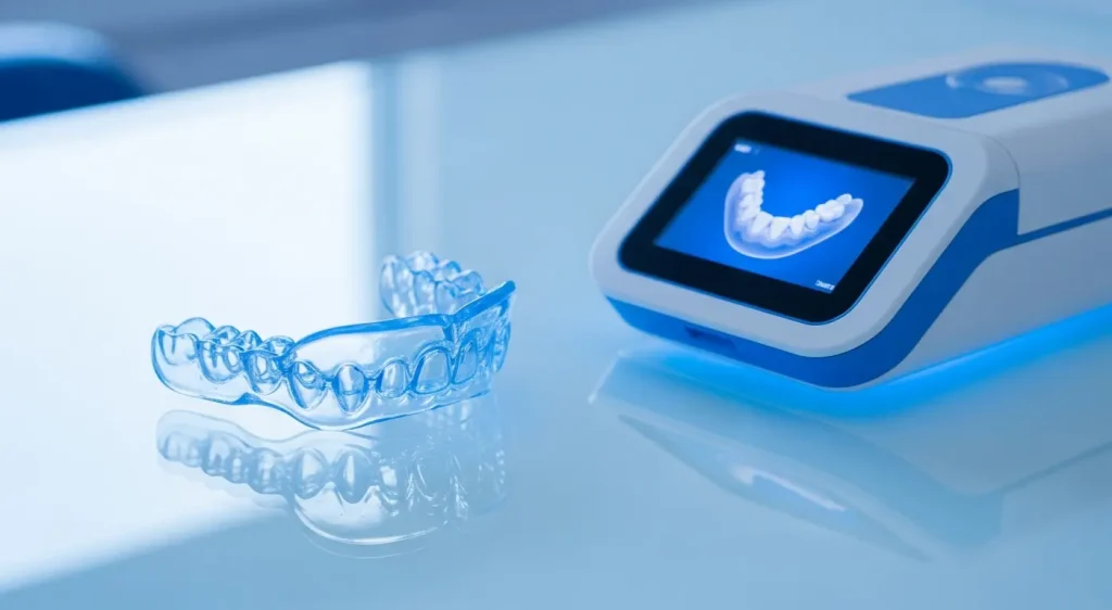 Guarda oclusal para proteger carillas del bruxismo nocturno